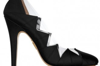 Charlotte Olympia origami satin pumps