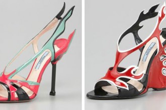 Prada flame shoes