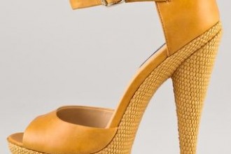 Rachel Zoe yellow Bardot sandals