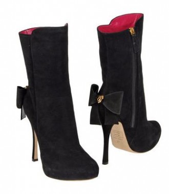 dsquared2 bow back ankle boots