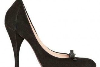 nina ricci suede bow pumps