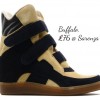Buffalo wedge sneakers