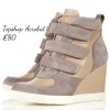wedge sneakers by Topshop
