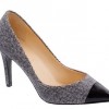 tweed toe cap pumps