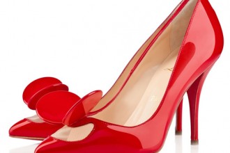 red patent Madame Mouse heels by Christian Louboutin
