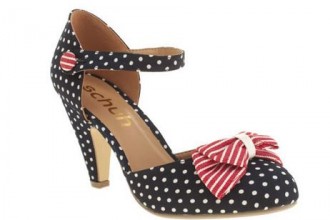 Schuh All That Jazz polka dot bow heels