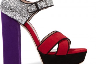 Miu Miu purple and red sandals